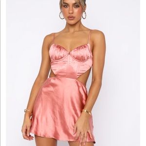 Centre Of The Party Mini Dress Terracotta white fox boutique